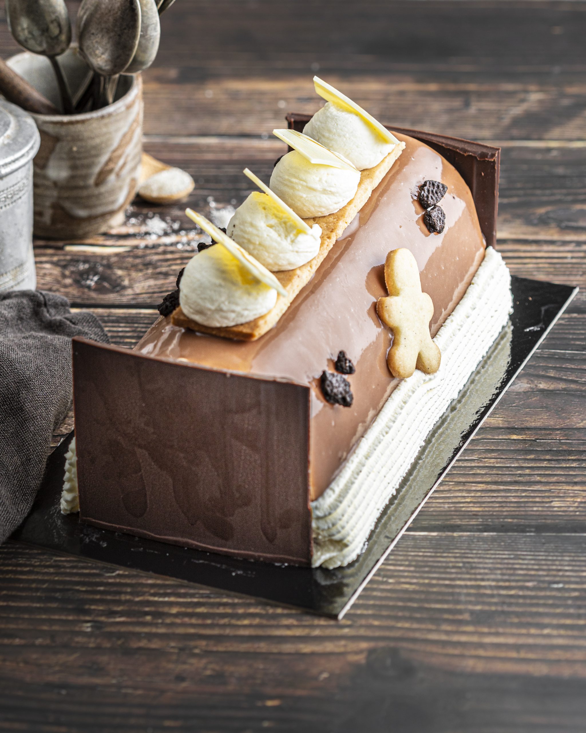 Melkchocolade & kastanje buche (enkel tijdens de feestdagen)