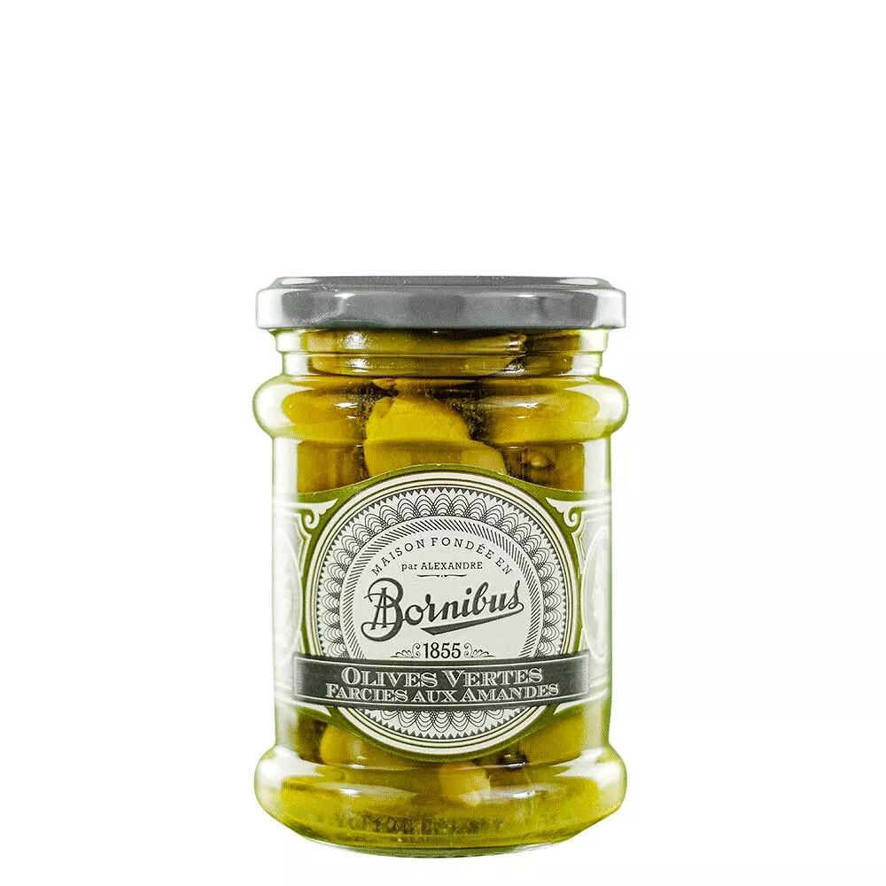 Bornibus- Groene Olijven Gevuld Met Amandelen