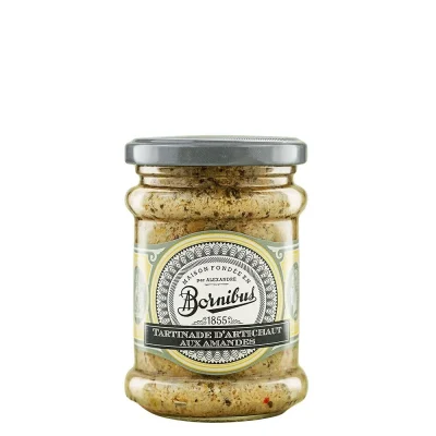 Bornibus- Artisjokspread met amandelen