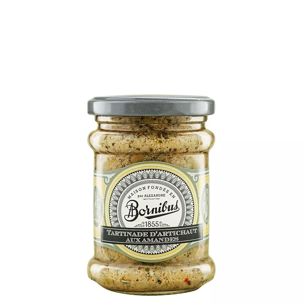 Bornibus- Artisjokspread met amandelen