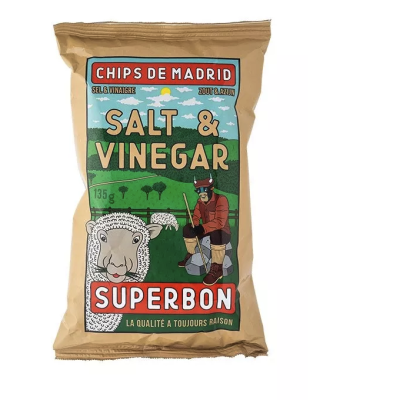 Vinegar & Salt Chips 135g - Superbon