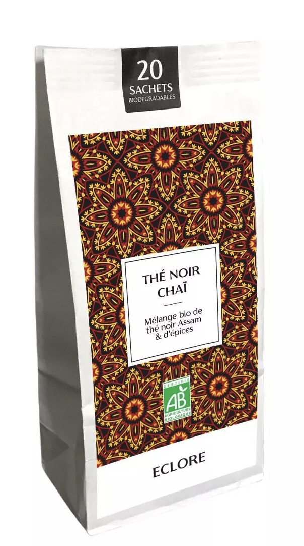 Chai black tea - 20 theezakjes bio