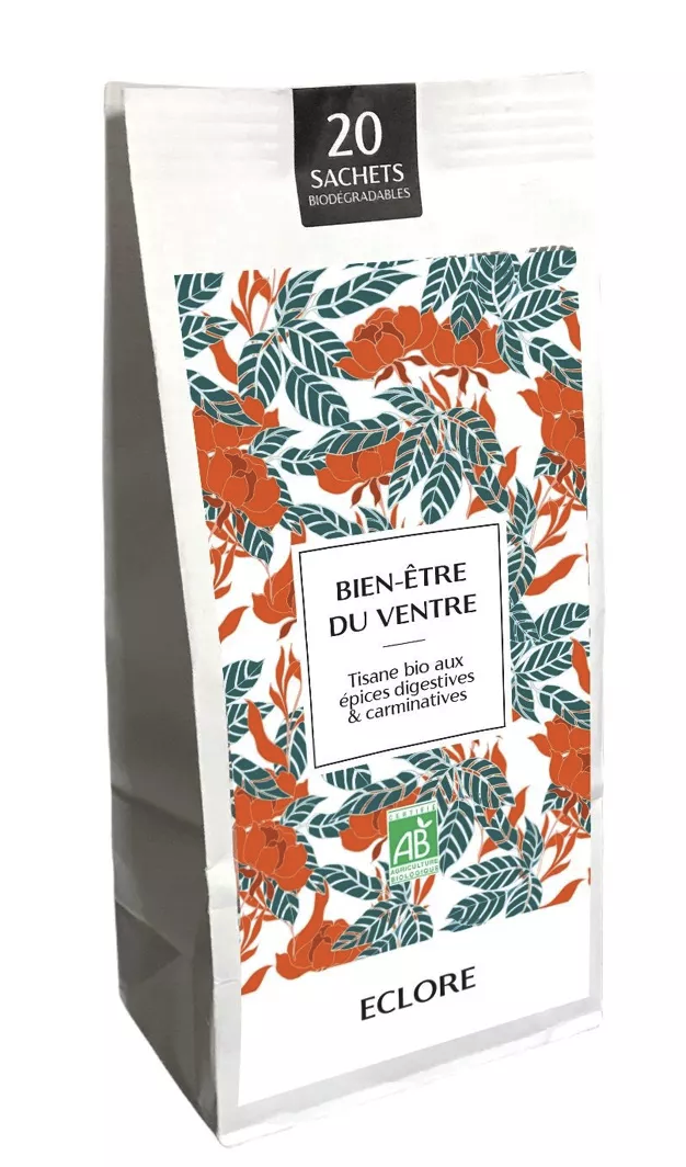 Biologische Kruideninfusie voor Buikcomfort – 20 composteerbare zakjes