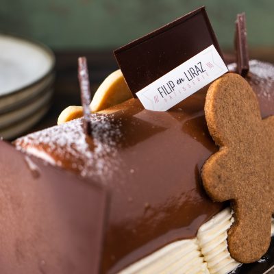 Pure chocolade & bosbessen buche (enkel tijdens de feestdagen)