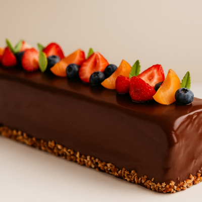 VEGAN Triple chocolate buche (enkel tijdens de feestdagen)