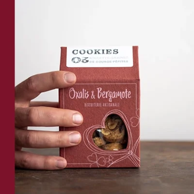 Le cookie noisette et graines de courge- Oxalis et Bergamote