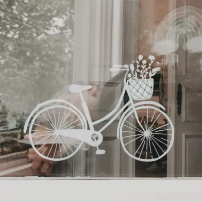 STICKER FLORAL BIKE