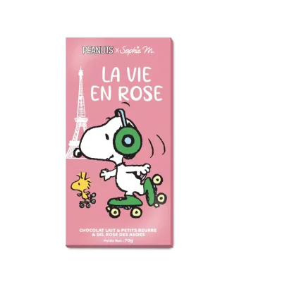 Snoopy La vie en rose Chocolate Milk Tab Small Butters & Pink Salt